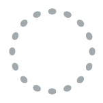 Icon depicting room set up with chairs arranged in a large circle with each chair facing in and the middle open.