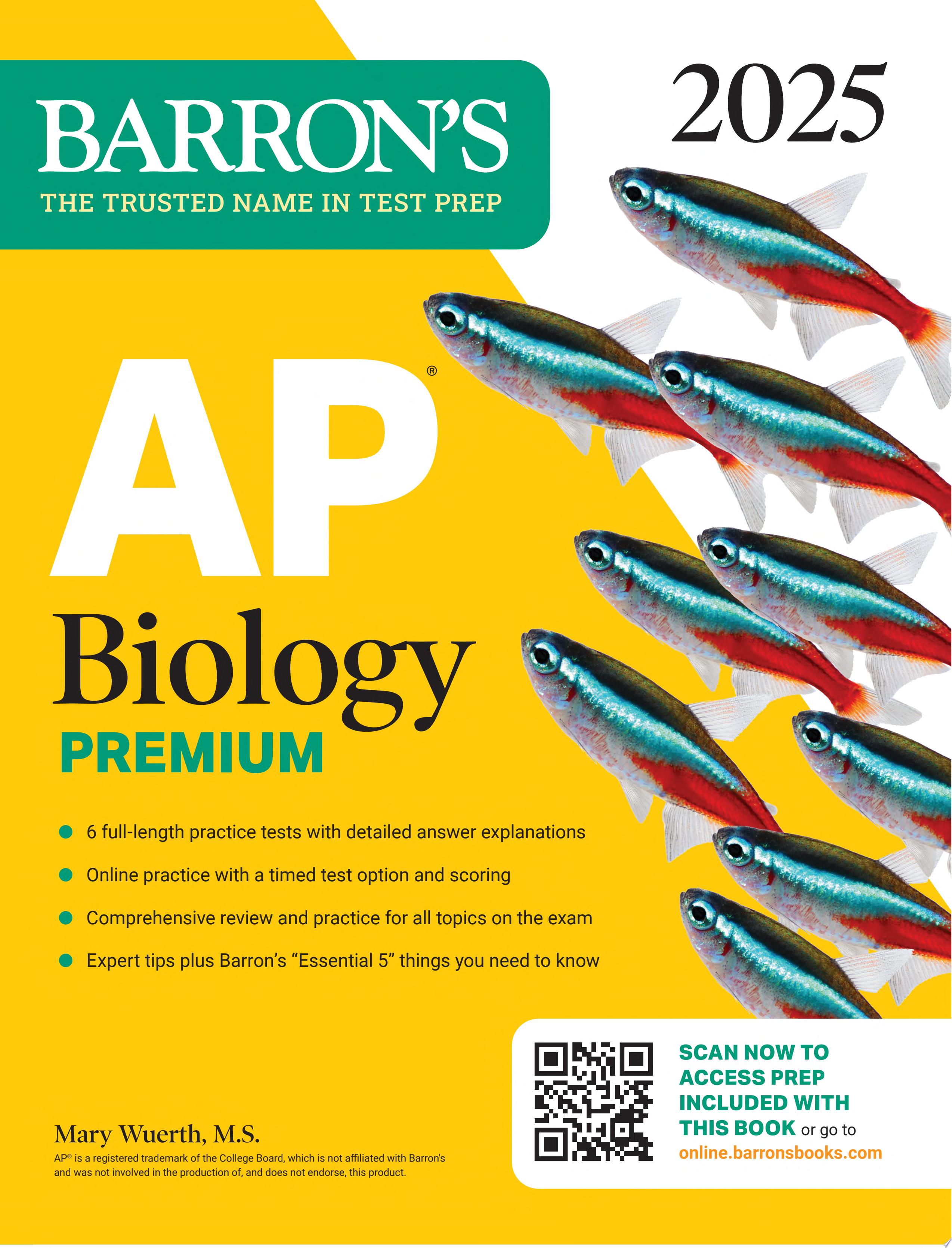 Image for "AP Biology Premium, 2025: Prep Book with 6 Practice Tests + Comprehensive Review + Online Practice"