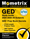 Image for "GED Study Guide 2025-2026 All Subjects - 3 Full-Length Practice Tests, 300+ Online Video Tutorials, GED Prep Book Secrets"