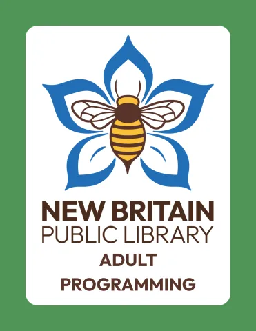 Library Logo with Adult Background