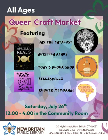 Poster for event featuring names and logos of local artists