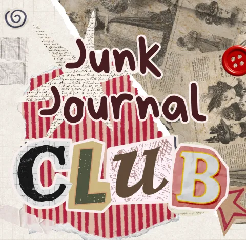 Graphic that reads "Junk Journal Club"