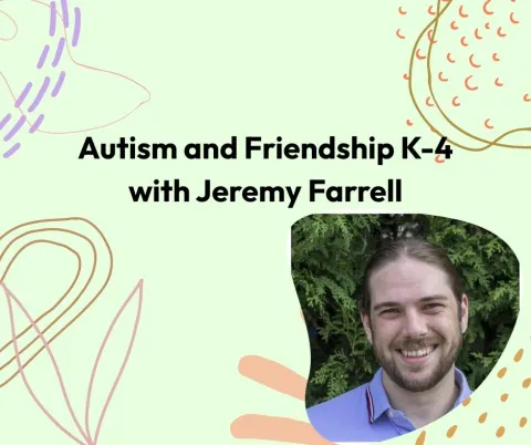 Title of program and photo of Jeremy Farrell.