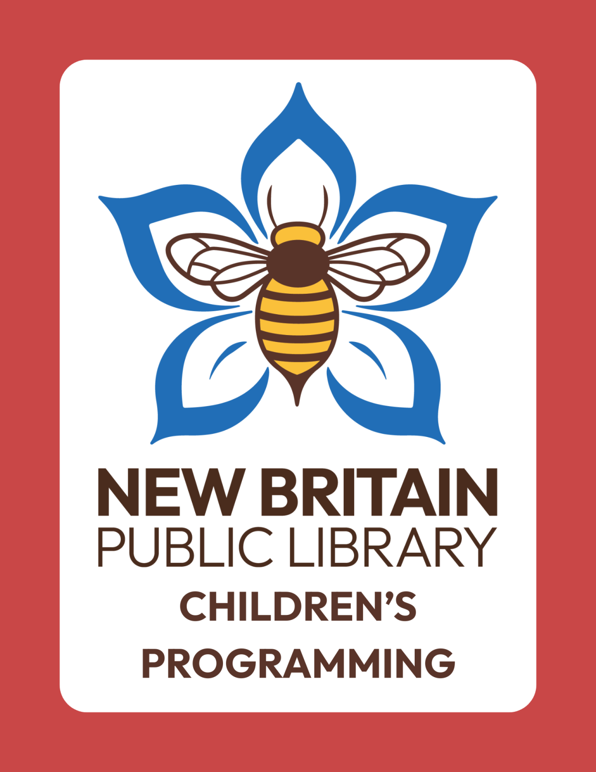 Library Logo with Childrens Background