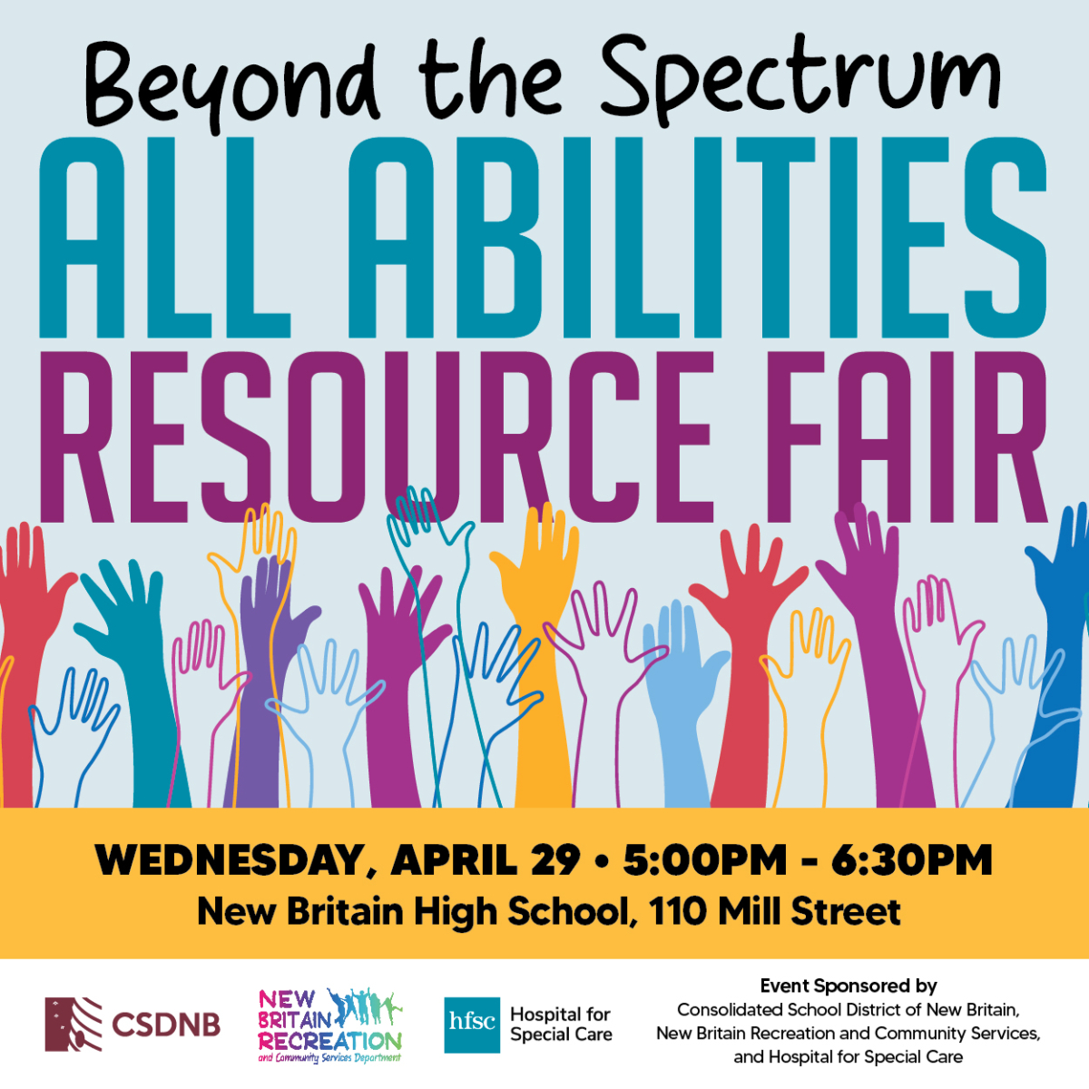 Flyer for All abilities fair